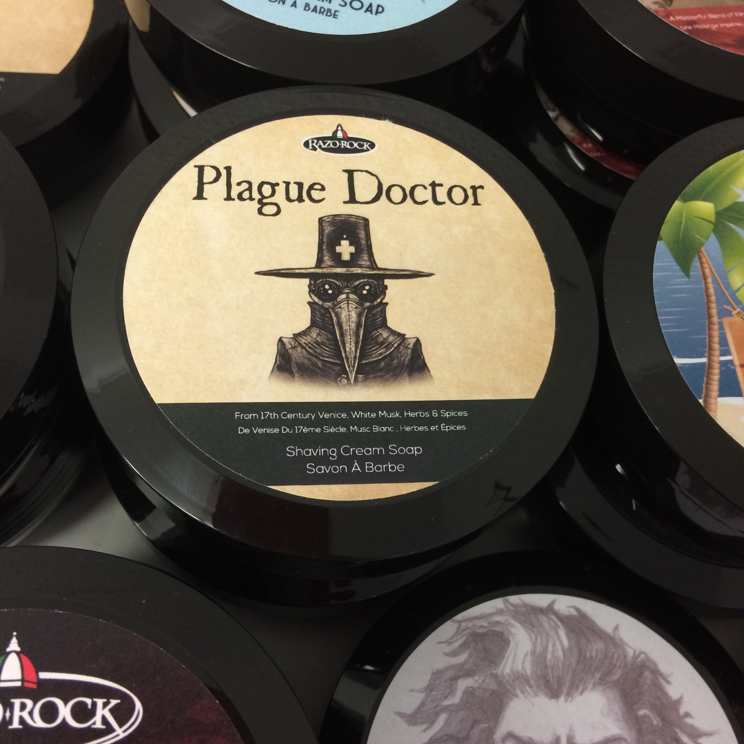 RazoRock Plague Doctor Shaving Cream Soap | Agent Shave | Wet Shaving Supplies Uk